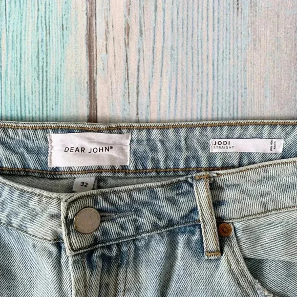 Dear John jodi straight super high rise distressed jeans - Picture 6 of 9